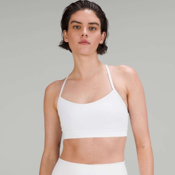 lululemon athletica Other - Lululemon Flow Y Bra Nulu *Light Support, A-C Cups White 6